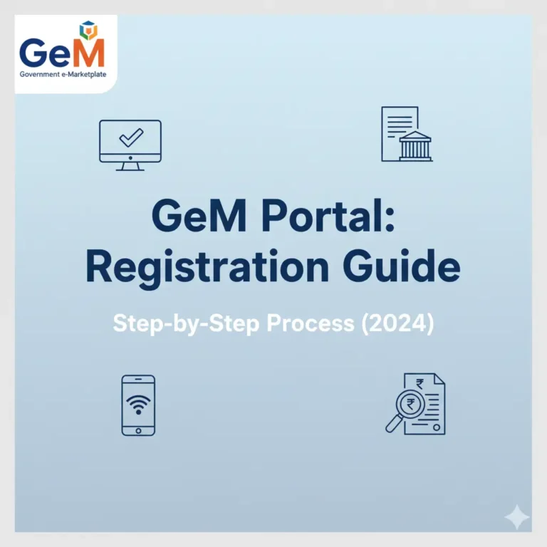 GeM Portal, GeM Registration, GeM Seller Registration हिंदी, GeM Buyer Registration, Government e-Marketplace India, GeM Portal Guide Hindi, GeM Portal कैसे इस्तेमाल करें, GeM Portal क्या है, सरकारी खरीद पोर्टल